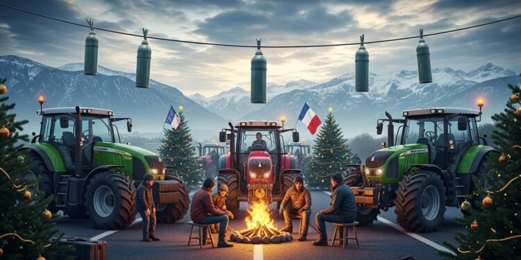 La mobilisation des agriculteurs français contre la gestion de la dermatose nodulaire et le traité Mercosur faiblit légèrement mais reste vive dans le Sud Ouest Pas de trêve malgré les fêtes de Noël   Viral Mag