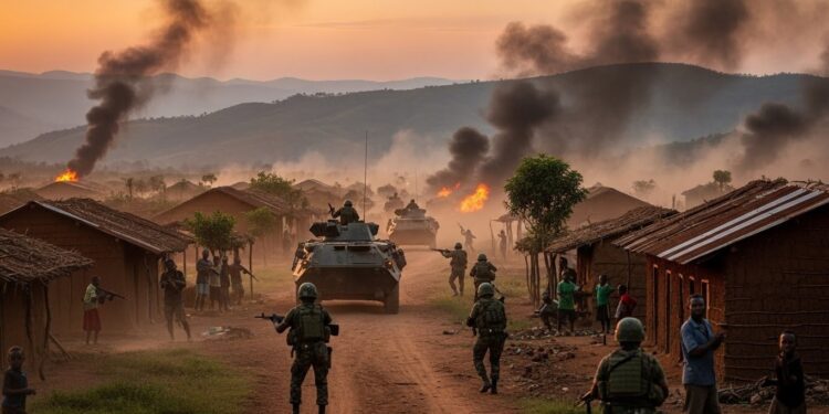 À 24 heures dune signature de paix à Washington entre Tshisekedi et Kagame lest de la RDC sembrase  le M23 avance des villes sont bombardées et des milliers de civils sont pris au piège La paix tiendra t elle    Viral Mag