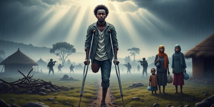 Conflit en Amhara : Civils Pris au Piège d’une Guerre Sans Fin - Viral Mag Découvrez le quotidien tragique des civils en Amhara Éthiopie coincés entre larmée fédérale et les milices Fano Témoignages poignants damputés et de déplacés dans un conflit oublié Viral Mag