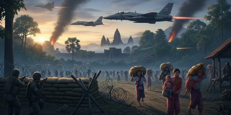 Conflit Thaïlande-Cambodge : Frappes Aériennes et Cessez-le-feu Brisé - Viral Mag Découvrez pourquoi le cessez le feu historique négocié par Donald Trump vient dexploser frappes aériennes thaïlandaises un mort des milliers dévacués et un vieux différend frontalier qui resurgit violemment Viral Mag