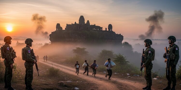 Conflit Thaïlande-Cambodge : Trump Va-t-il Sauver la Paix ? - Viral Mag Les combats font rage à la frontière thaïlando cambodgienne 15 morts et 500 000 déplacés Donald Trump sapprête à appeler les deux dirigeants pour imposer le calme Va t il réussir là où lASEAN a échoué Viral Mag