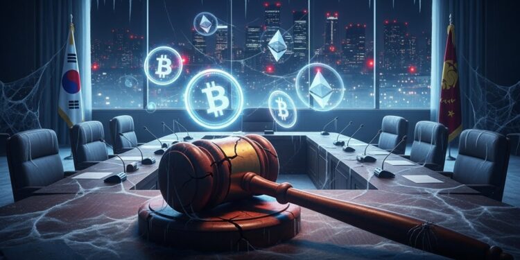 Corée du Sud : Le Régulateur Crypto Se Fige Face aux Nouvelles Règles - Viral Mag Le comité crypto sud coréen est à larrêt depuis mai 2025 De nouvelles règles de responsabilité stricte arrivent sur les exchanges après le hack dUpbit Vers un durcissement historique Viral Mag