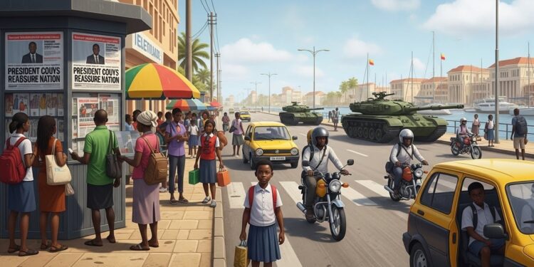 Cotonou Reprend Vie Après une Tentative de Coup d’État Déjouée - Viral Mag À Cotonou un lundi presque ordinaire succède à une tentative de coup dÉtat avortée Découvrez comment la capitale béninoise retrouve son calme malgré les chars et les interrogations persistantes Viral Mag