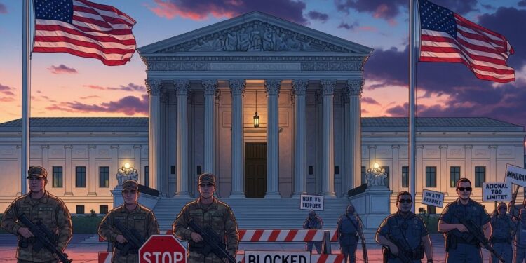 La Cour suprême inflige un revers à Donald Trump en bloquant temporairement le déploiement de la Garde nationale à Chicago pour protéger les agents dimmigration Une décision rare qui questionne les limites du pouvoir présidentiel   Viral Mag