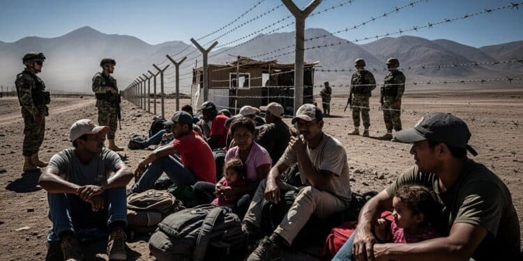 Des centaines de Vénézuéliens sans papiers quittent le Chili par peur dexpulsions massives promises par José Antonio Kast Bloqués à la frontière péruvienne ils vivent un calvaire sous un soleil écrasant   Viral Mag