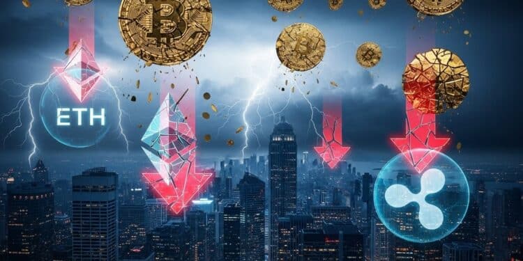 Les cryptomonnaies chutent brutalement le 1er décembre 2025  Bitcoin à 85 880 $ Ethereum à 2 817 $ et XRP à 204 $ Liquidations massives et liquidité faible secouent le marché Quelles perspectives pour décembre    Viral Mag