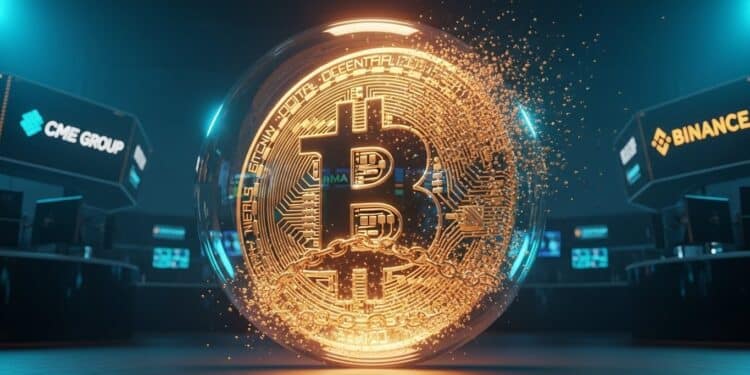 Le marché Bitcoin se délest discrètement de son effet de levier Open interest en baisse de 2  concentration sur CME et Binance  décryptage complet dun déleveraging calme mais stratégique   Viral Mag