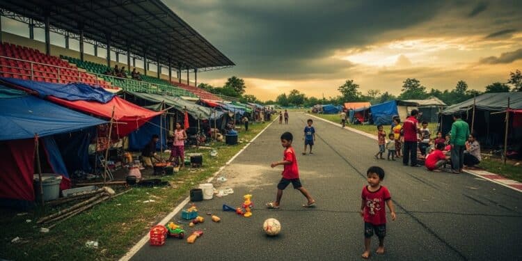 Déplacés Angoissés par Conflit Thaïlande-Cambodge - Viral Mag Des milliers de familles fuient à nouveau les combats à la frontière thaïlando cambodgienne Un déjà vu douloureux qui ravive langoisse et lespoir dune paix durable Viral Mag