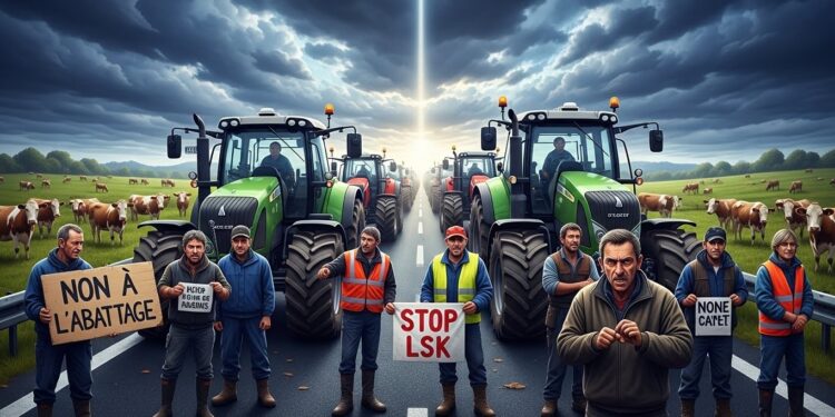 Face à lépidémie de dermatose nodulaire contagieuse en France les éleveurs bloquent des routes contre labattage systématique La ministre élargit la vaccination pour apaiser la crise dans le sud   Viral Mag