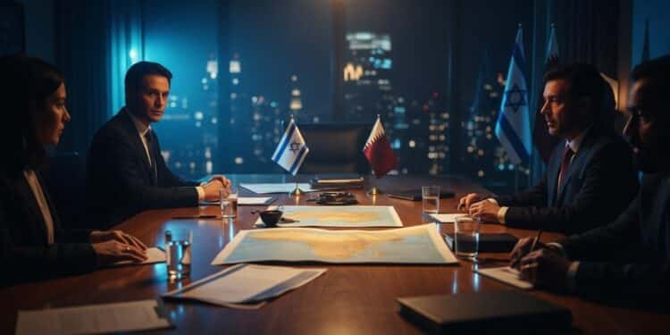 Discussions Secrètes Israël-Qatar à New York - Viral Mag Découvrez les coulisses des négociations discrètes entre Israël et le Qatar à New York sous médiation américaine Un tournant diplomatique majeur trois mois après la crise de Doha Viral Mag