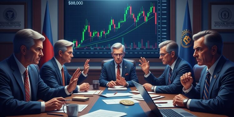 Divisions à la Fed : Bitcoin Résiste Malgré l’Incertitude - Viral Mag Découvrez les profondes divisions au sein de la Fed sur les baisses de taux et comment Bitcoin reste stable autour de 88 000 $ Analyse complète des impacts sur les cryptos Viral Mag