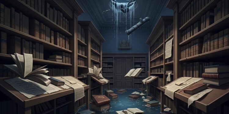 Découvrez comment une simple canalisation vétuste a inondé la bibliothèque égyptienne du Louvre détruisant 400 ouvrages précieux malgré des années dalertes ignorées Un scandale qui aurait pu tourner à la catastrophe   Viral Mag