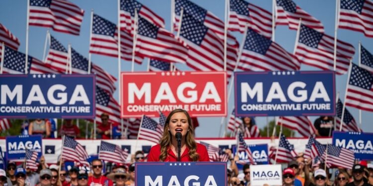 Erika Kirk veuve de Charlie Kirk assassiné endorse JD Vance pour 2028 lors dAmericaFest Un soutien précoce qui pourrait booster la course MAGA   Viral Mag