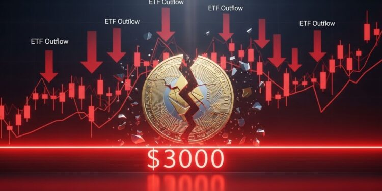 Découvrez pourquoi lEthereum a plongé sous les 3 000 dollars avec des sorties massives des ETF ETH Analyse complète du marché facteurs macro et perspectives techniques pour 2026   Viral Mag