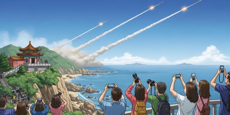 Découvrez comment les manœuvres militaires chinoises sur lîle de Pingtan proche de Taïwan renforcent les espoirs dunification chez les touristes et habitants entre démonstration de force et désir de paix   Viral Mag
