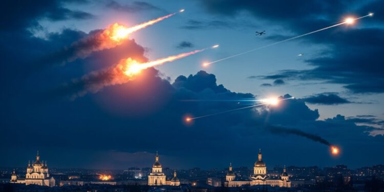 De violentes explosions ont secoué Kiev dans la nuit alors que Zelensky sapprête à rencontrer Trump en Floride pour discuter dun plan de paix Alerte aérienne nationale et défense active face aux menaces   Viral Mag