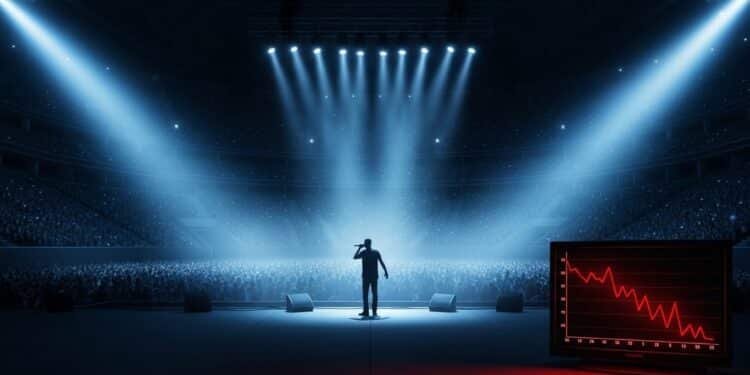 Découvrez pourquoi le concert de Gims à Paris La Défense Arena diffusé sur France 2 a réalisé un flop historique avec seulement 128 million de téléspectateurs Analyse complète des audiences et contexte   Viral Mag