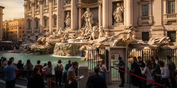 Dès février 2026 laccès proche à la fontaine de Trevi deviendra payant pour les touristes à 2 euros Découvrez les détails de cette mesure contre le surtourisme et ses impacts sur vos voyages à Rome   Viral Mag