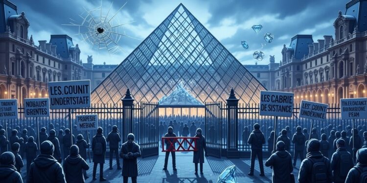Grève au Louvre : Fermeture Menacée et Crise Profonde - Viral Mag Le musée du Louvre risque une fermeture totale ce lundi 15 décembre en raison dune grève reconductible du personnel sur fond de sous effectifs et de dysfonctionnements révélés par le cambriolage doctobre Une institution en pleine tourmente Viral Mag