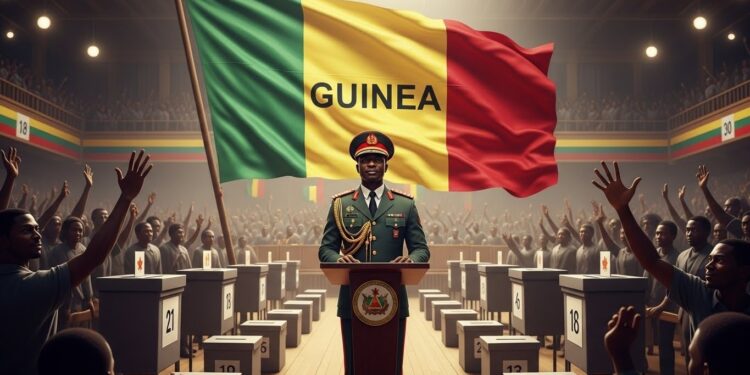 Le général Mamadi Doumbouya simpose largement lors de lélection présidentielle en Guinée avec des scores impressionnants Boycott de lopposition participation élevée  décryptage dun scrutin controversé   Viral Mag