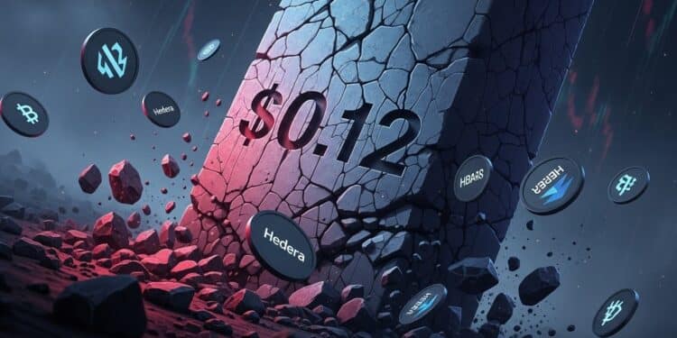 HBAR Affaibli : Le Soutien à 0,12$ Menacé de Rupture - Viral Mag Découvrez les signes alarmants de baisse du prix HBAR alors que le niveau de soutien à 012$ vacille Analyse technique approfondie et perspectives pour les investisseurs en cryptomonnaies Viral Mag