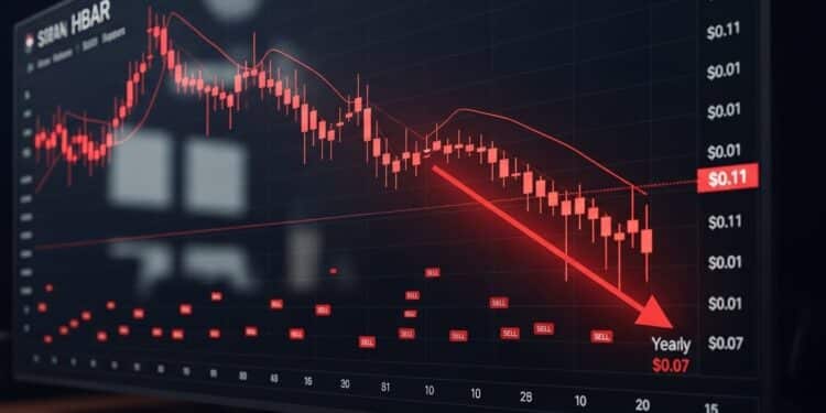 HBAR En Chute Libre : Vers Un Nouveau Plus Bas Annuel ? - Viral Mag Découvrez pourquoi le prix de HBAR continue de plonger malgré des fondamentaux solides Analyse technique détaillée supports clés perdus et scénarios possibles pour Hedera en cette fin 2025 Viral Mag
