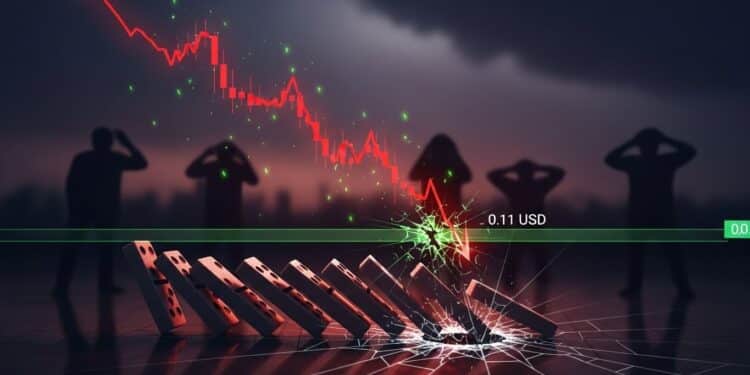 Le prix de Hedera HBAR seffondre sous une pression vendeuse intense Le support clé à 011 $ menace de céder  capitulation en vue ou rebond surprise  Analyse technique détaillée   Viral Mag