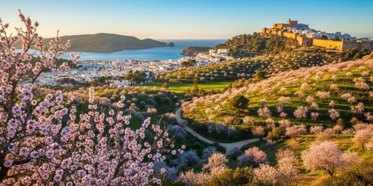 Découvrez Ibiza en février  climat doux faible affluence villages paisibles et amandiers en fleurs Lîle révèle son visage authentique loin des foules estivales Guide complet   Viral Mag