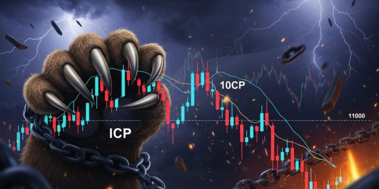 ICP Bloqué Sous EMAs : Les Ours Dominent le Marché - Viral Mag Découvrez pourquoi le prix dInternet Computer ICP stagne sous ses EMAs clés avec des ours en contrôle Analyse technique signaux mixtes et perspectives pour un rebond imminent Viral Mag