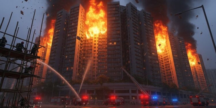 Découvrez les détails choquants de lincendie le plus meurtrier dans un immeuble résidentiel depuis 40 ans à Hong Kong  151 victimes matériaux inflammables arrestations et menace sur la liberté dexpression   Viral Mag