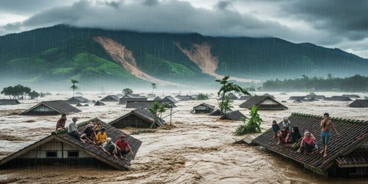 Inondations Meurtrières en Asie : l’Angoisse des Nouvelles Pluies - Viral Mag Dévastées par des inondations qui ont déjà fait plus de 1 500 morts lIndonésie et le Sri Lanka tremblent à lapproche de nouvelles pluies torrentielles Témoignages bilans et craintes dun désastre qui pourrait saggraver Viral Mag