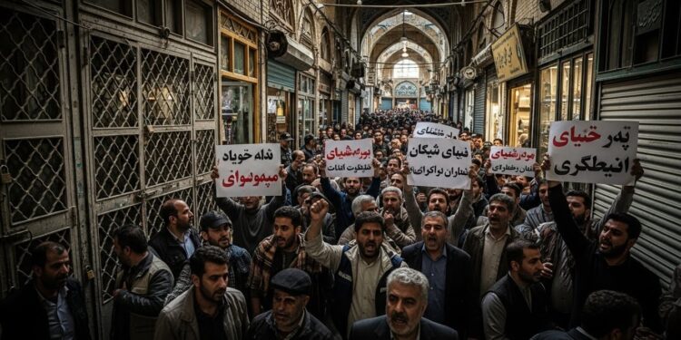 Face à leffondrement du rial et une inflation galopante les commerçants iraniens manifestent massivement Le président Pezeshkian appelle au dialogue mais la colère monte Découvrez les enjeux dune contestation qui secoue lIran fin 2025   Viral Mag