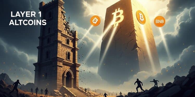 Découvrez pourquoi les tokens Layer 1 seffondrent en 2025 tandis que Bitcoin renforce sa domination Analyse des fuites dutilisateurs tokenomics défaillants et rotation des capitaux vers les géants   Viral Mag