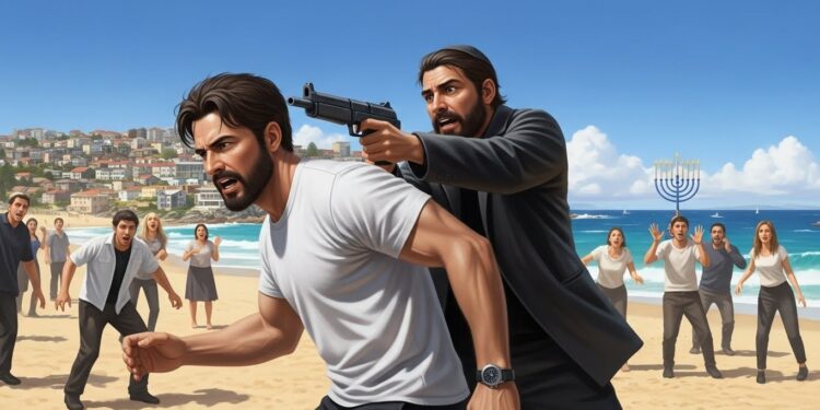 Le Courage Extraordinaire d’Ahmed al Ahmed Face à la Tragédie de Bondi - Viral Mag Le Premier ministre australien visite Ahmed al Ahmed le héros qui a désarmé un assaillant lors de la fusillade mortelle à Bondi Beach pendant Hanouka sauvant de nombreuses vies au prix de graves blessures Viral Mag