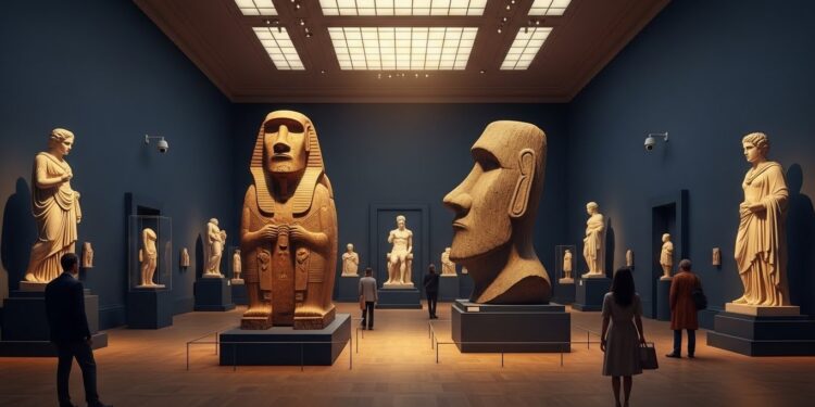 Découvrez la nouvelle Galerie des cinq continents du Louvre  130 œuvres du monde entier dialoguent enfin hors des frontières géographiques et temporelles dans un espace rénové et ultra sécurisé   Viral Mag