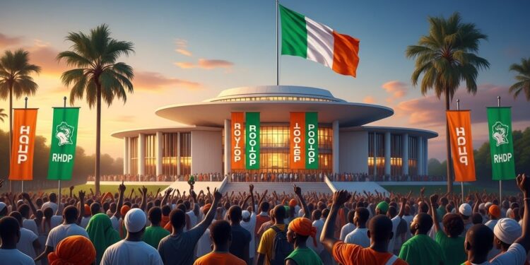 Découvrez les résultats des législatives en Côte dIvoire  le RHDP remporte plus de 77 des sièges consolidant son pouvoir après la réélection dAlassane Ouattara Analyse détaillée dune hégémonie renforcée   Viral Mag