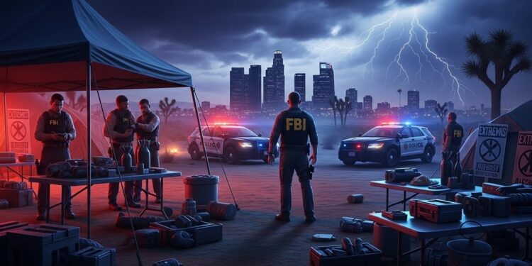 Los Angeles : Arrestations Choc pour un Complot Explosif du Nouvel An - Viral Mag Découvrez comment le FBI a déjoué un projet dattentats à la bombe planifié par un groupe extrémiste radical pour le Nouvel An à Los Angeles Quatre arrestations et une menace imminente évitée Viral Mag