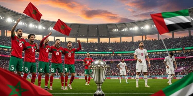Maroc vs Émirats : Heure et Chaîne de la Demi-Finale Coupe Arabe - Viral Mag Découvrez lheure exacte et la chaîne pour suivre Maroc Émirats Arabes Unis en demi finale de la Coupe Arabe ce 15 décembre 2025 Un match décisif avant la CAN Viral Mag