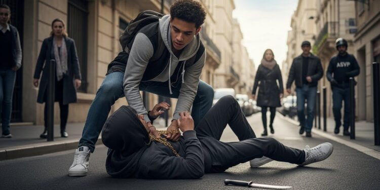 Découvrez comment un étudiant en sécurité a retourné la situation face à un migrant clandestin armé dun couteau à Marseille Un fait divers qui interroge sur linsécurité et la légitime défense   Viral Mag