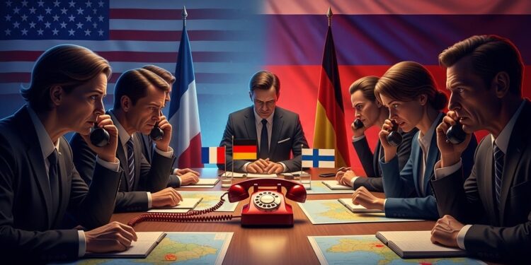 Méfiance Européenne : Trump Va-t-il Vendre l’Ukraine ? - Viral Mag Macron Merz et dautres dirigeants européens craignent une trahison américaine dans les négociations avec Moscou Les coulisses explosives dun appel confidentiel qui secoue lEurope Viral Mag