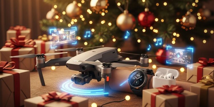 Découvrez les cadeaux high tech les plus attractifs pour Noël 2025  drone 4K montre connectée sportive et écouteurs sans fil premium Profitez des meilleures offres actuelles pour faire plaisir sans exploser le budget   Viral Mag