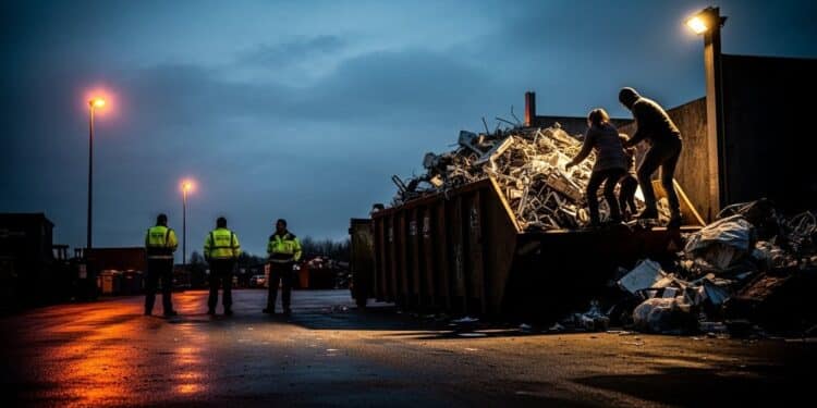 À Nantes la métropole laisse des familles récupérer la ferraille dans les bennes après fermeture pour éviter les incidents Une mesure choc qui interroge sur la gestion de lordre public et du recyclage   Viral Mag