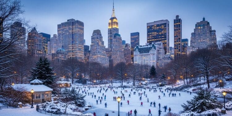 New York en Février : Magie Hivernale et Découvertes - Viral Mag Découvrez New York en février climat froid mais envoûtant activités indoor captivantes événements romantiques et bons plans budget La ville sous la neige comme vous ne lavez jamais vue Viral Mag
