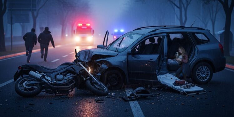 Décès tragique dun motard de 57 ans à Niort après une collision Deux occupants de la voiture fuient en abandonnant une femme polytraumatisée Enquête en cours   Viral Mag