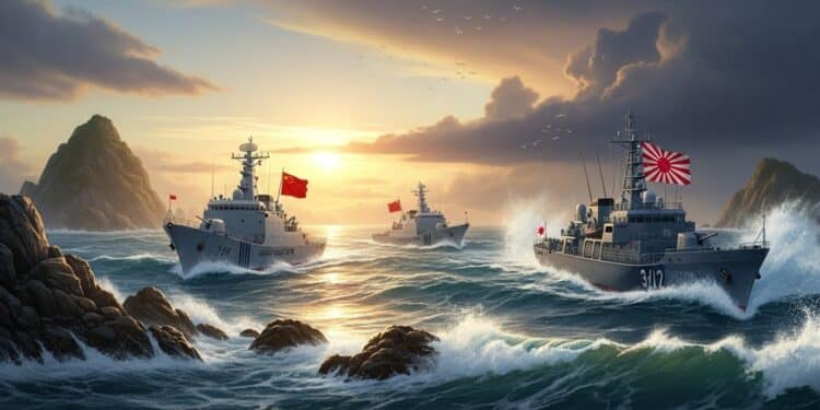 Tensions extrêmes en mer de Chine orientale  un nouvel incident entre navires japonais et chinois relance la crise autour des îles SenkakuDiaoyu après les déclarations musclées de Sanae Takaichi sur Taïwan   Viral Mag