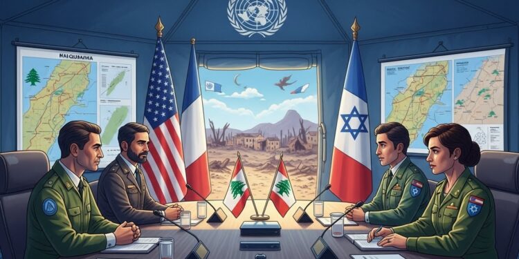 Des représentants civils et militaires libanais et israéliens se sont réunis pour surveiller le cessez le feu Malgré les tensions persistantes des discussions sur le retour des habitants et la reconstruction avancent mais les défis restent immenses   Viral Mag