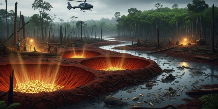 Orpaillage Illégal en Guyane : Un Plafond de Verre Infranchissable - Viral Mag Découvrez pourquoi la lutte contre lorpaillage illégal en Guyane bute sur un plafond de verre malgré des moyens colossaux Hausse du cours de lor frontières poreuses mercure le bilan alarmant 2025 Viral Mag