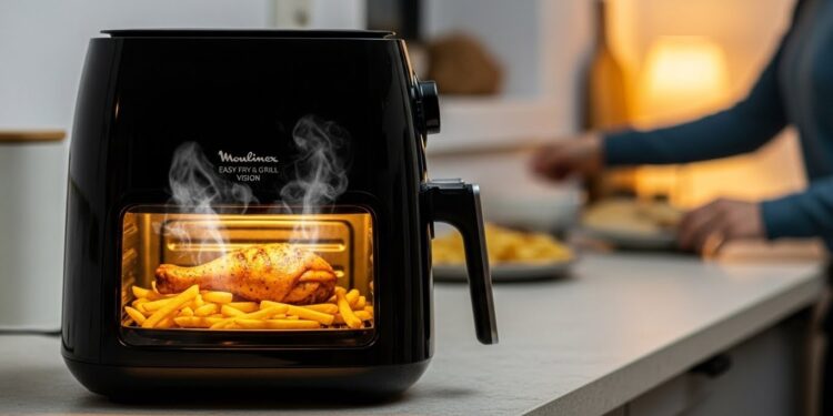 Découvrez pourquoi des milliers de Français abandonnent les airfryers Ninja premium pour ce modèle Moulinex Easy Fry  Grill Vision à seulement 5999€ Avis 5 étoiles cuisson parfaite et prix mini  le bon plan qui affole Amazon   Viral Mag