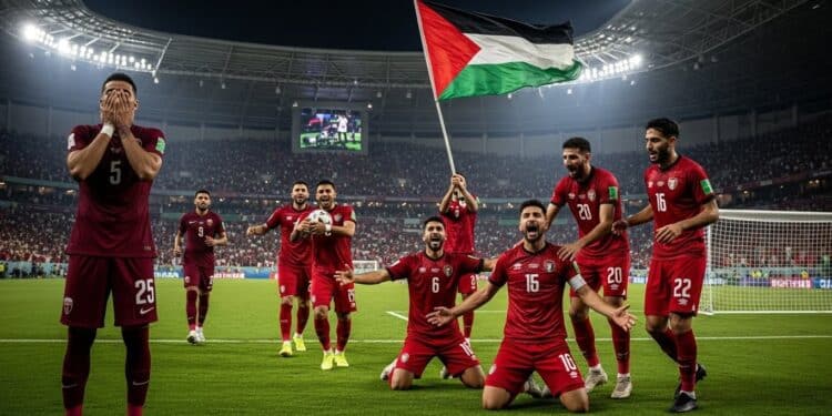 Découvrez lexploit incroyable de la Palestine qui bat le Qatar 1 0 en Coupe Arabe 2025 Un but dans le temps additionnel offre une première victoire depuis 1966 un moment chargé démotion   Viral Mag