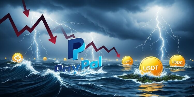 Découvrez les raisons derrière la chute de 30 de laction PayPal en 2025 lune des pires performances du Nasdaq 100 Concurrence des stablecoins stagnation de la croissance Analyse complète   Viral Mag